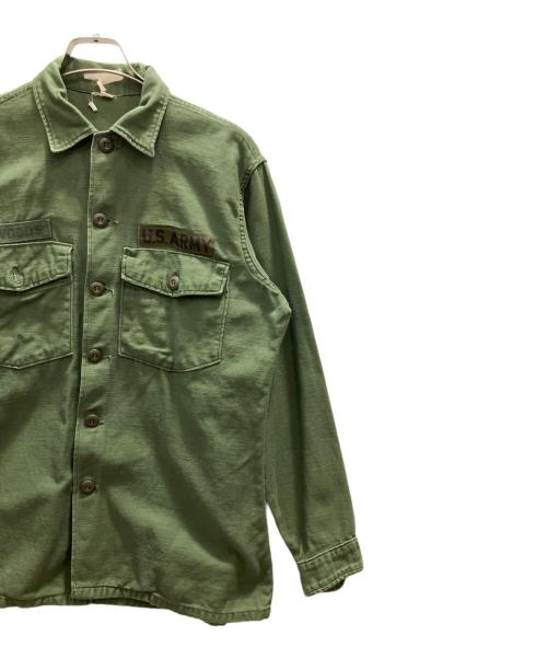 US ARMY（ユーエスアーミー）US ARMY (ユーエスアーミー) 60s ユーティリティシャツ グリーン サイズ:不明の古着・服飾アイテム