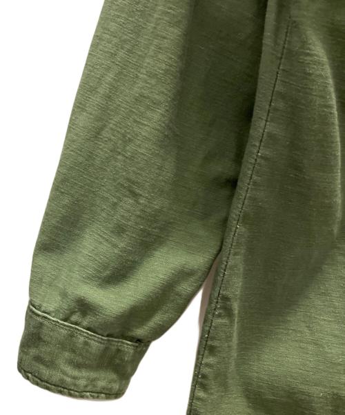 US ARMY（ユーエスアーミー）US ARMY (ユーエスアーミー) 60s ユーティリティシャツ グリーン サイズ:不明の古着・服飾アイテム