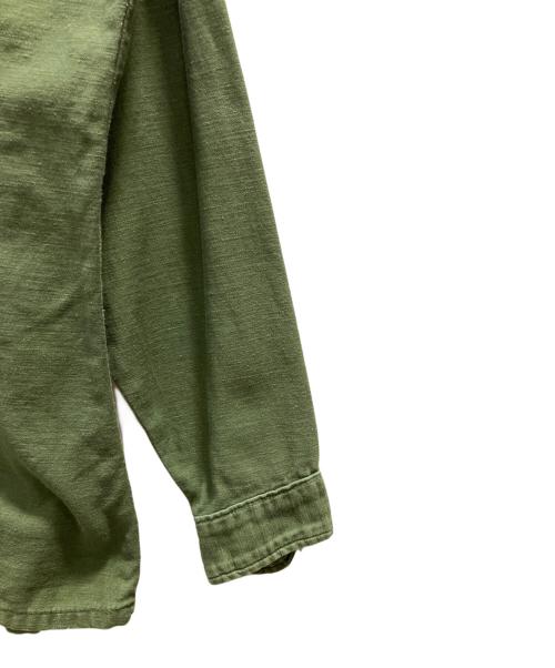 US ARMY（ユーエスアーミー）US ARMY (ユーエスアーミー) 60s ユーティリティシャツ グリーン サイズ:不明の古着・服飾アイテム