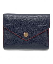 LOUIS VUITTON（ルイ ヴィトン）の古着「モノグラムアンプラント　マリーヌルージュ ポルトフォイユヴィクトリーヌ」｜ネイビー