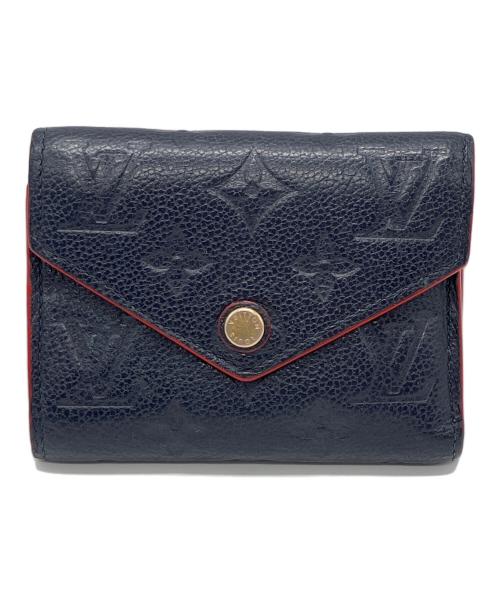 LOUIS VUITTON（ルイ ヴィトン）LOUIS VUITTON (ルイ ヴィトン) モノグラムアンプラント　マリーヌルージュ ポルトフォイユヴィクトリーヌ ネイビーの古着・服飾アイテム