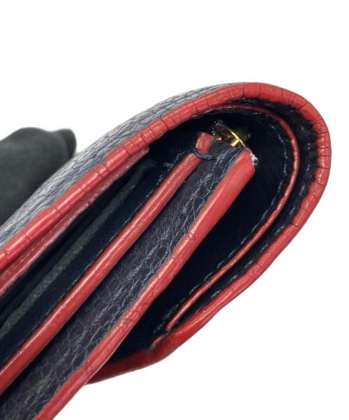 LOUIS VUITTON（ルイ ヴィトン）LOUIS VUITTON (ルイ ヴィトン) モノグラムアンプラント　マリーヌルージュ ポルトフォイユヴィクトリーヌ ネイビーの古着・服飾アイテム