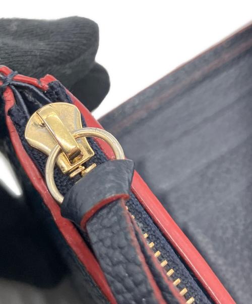 LOUIS VUITTON（ルイ ヴィトン）LOUIS VUITTON (ルイ ヴィトン) モノグラムアンプラント　マリーヌルージュ ポルトフォイユヴィクトリーヌ ネイビーの古着・服飾アイテム