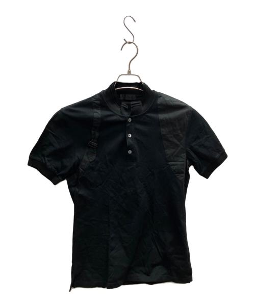 ALEXANDER McQUEEN（アレキサンダーマックイーン）ALEXANDER McQUEEN (アレキサンダーマックイーン) ヘンリーネックカットソー ブラック サイズ:XSの古着・服飾アイテム