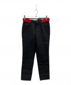 ALEXANDER McQUEENアレキサンダーマックイーン）の古着「ベルテッドパンツ」｜ブラック