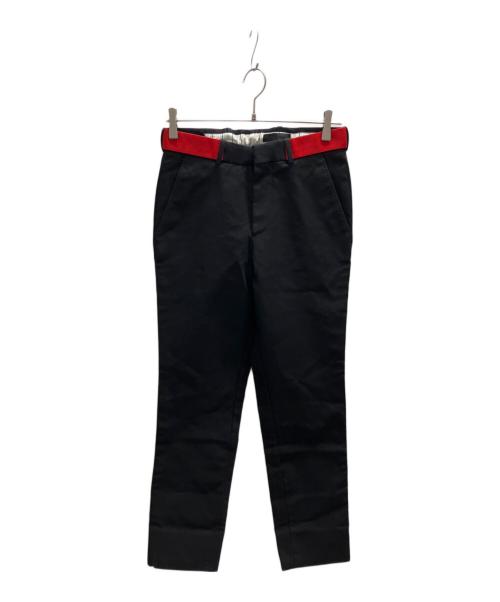 ALEXANDER McQUEEN（アレキサンダーマックイーン）ALEXANDER McQUEEN (アレキサンダーマックイーン) ベルテッドパンツ ブラック サイズ:44の古着・服飾アイテム