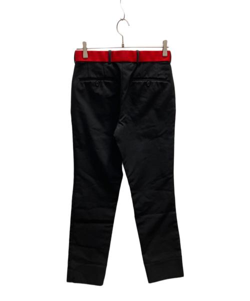 ALEXANDER McQUEEN（アレキサンダーマックイーン）ALEXANDER McQUEEN (アレキサンダーマックイーン) ベルテッドパンツ ブラック サイズ:44の古着・服飾アイテム