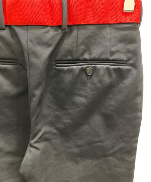 ALEXANDER McQUEEN（アレキサンダーマックイーン）ALEXANDER McQUEEN (アレキサンダーマックイーン) ベルテッドパンツ ブラック サイズ:44の古着・服飾アイテム