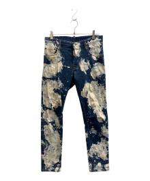 DSQUARED2（ディースクエアード）の古着「Skater Jean　ペイント加工」｜インディゴ