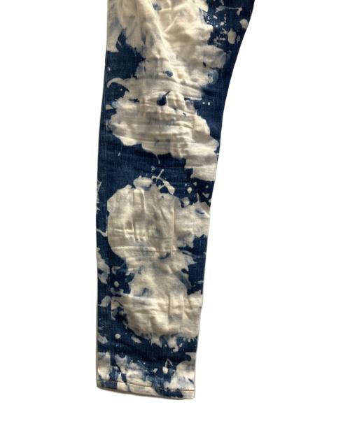 DSQUARED2（ディースクエアード）DSQUARED2 (ディースクエアード) Skater Jean　ペイント加工 インディゴ サイズ:46の古着・服飾アイテム