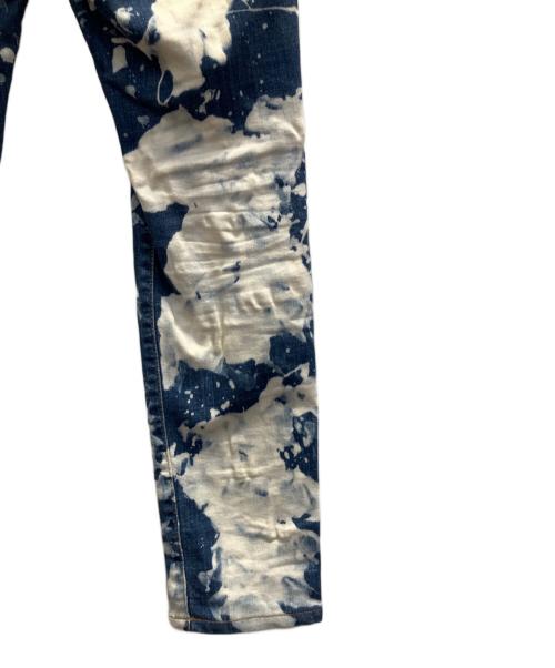 DSQUARED2（ディースクエアード）DSQUARED2 (ディースクエアード) Skater Jean　ペイント加工 インディゴ サイズ:46の古着・服飾アイテム