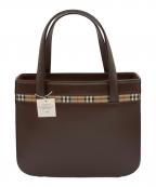 BURBERRYバーバリー）の古着「ノバチェックレザーハンドバッグ」