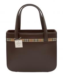 BURBERRY（バーバリー）の古着「ノバチェックレザーハンドバッグ」