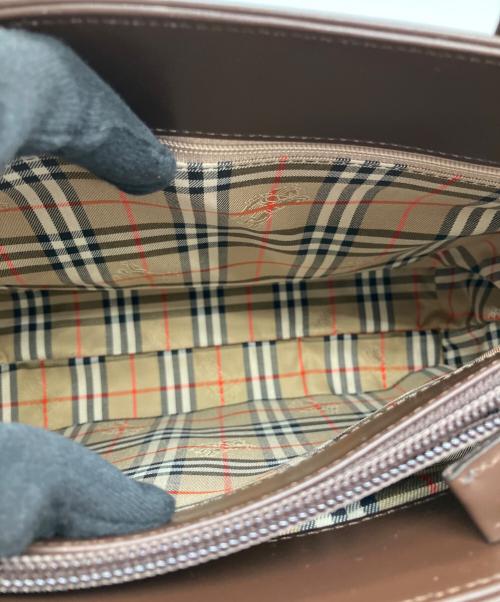 BURBERRY（バーバリー）BURBERRY (バーバリー) ノバチェックレザーハンドバッグの古着・服飾アイテム