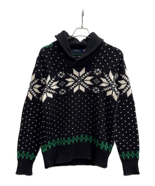 POLO RALPH LAUREN（ポロ・ラルフローレン）POLO RALPH LAUREN (ポロ・ラルフローレン) 厚手ニット ブラック サイズ:Ｓの古着・服飾アイテム