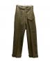 s&g clothing（エスジークローシング）の古着「ミリタリーパンツ　50's」｜グリーン