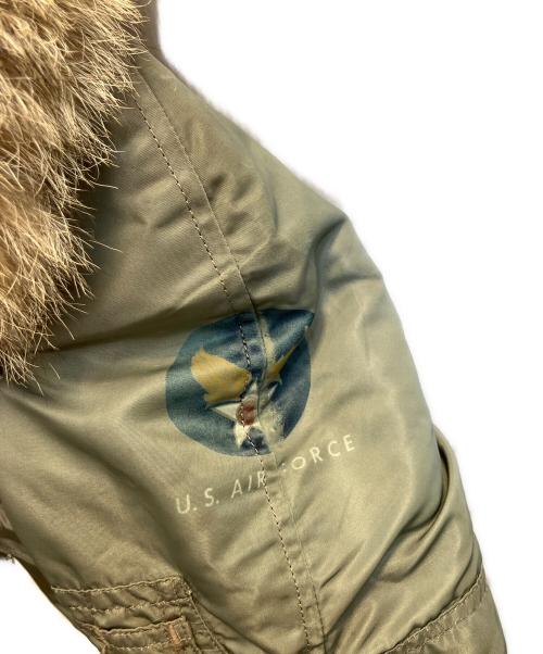 U.S.AIRFORCE（ユーエス エアフォース）U.S.AIRFORCE (ユーエス エアフォース) 50's U.S.AIRFORCE N-3B フライトジャケット グリーン サイズ:Мの古着・服飾アイテム