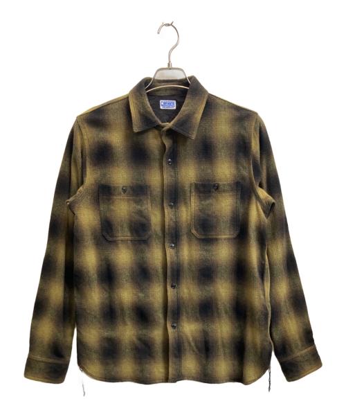 C WORKS（シーワークス ファインクリーク）C WORKS (シーワークス ファインクリーク) 長袖シャツ グリーン サイズ:40の古着・服飾アイテム