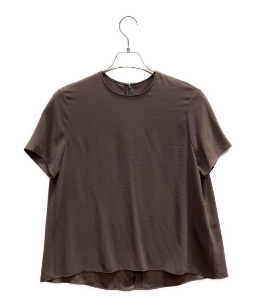 theory luxe（セオリーリュクス）theory luxe (セオリーリュクス) 半袖ブラウス ブラウン サイズ:38の古着・服飾アイテム