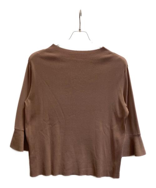 SOEJU（ソージュ）SOEJU (ソージュ) フレアスリーブニットプルオーバー ベージュ サイズ:Мの古着・服飾アイテム