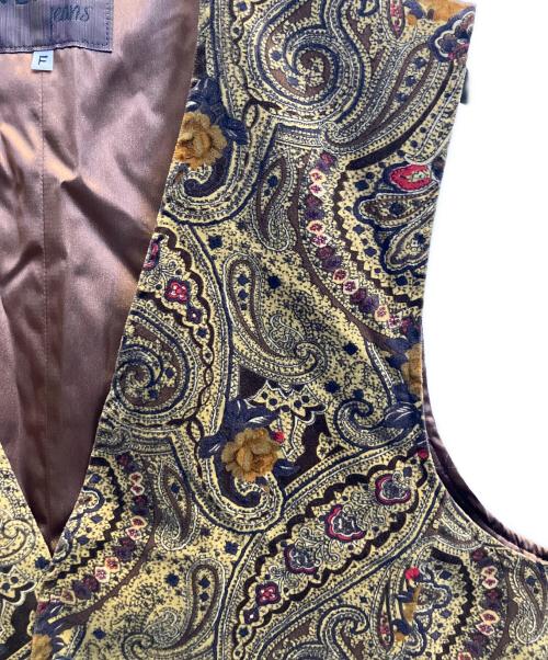 KENZO JEANS（ケンゾージーンズ）KENZO JEANS (ケンゾージーンズ) ベロアジレ ブラウン サイズ:フリーの古着・服飾アイテム