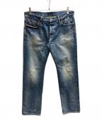 Hysteric Glamourヒステリックグラマー）の古着「スタッズデニムパンツ」｜インディゴ