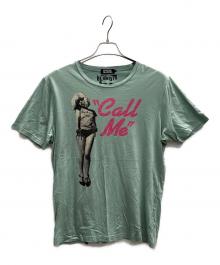Hysteric Glamour（ヒステリックグラマー）の古着「Call Me Print 半袖カットソー」｜グリーン