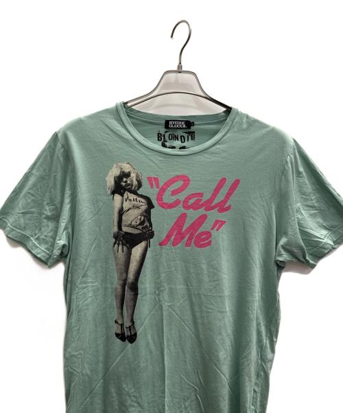 Hysteric Glamour（ヒステリックグラマー）Hysteric Glamour (ヒステリックグラマー) Call Me Print 半袖カットソー グリーン サイズ:Ｌの古着・服飾アイテム
