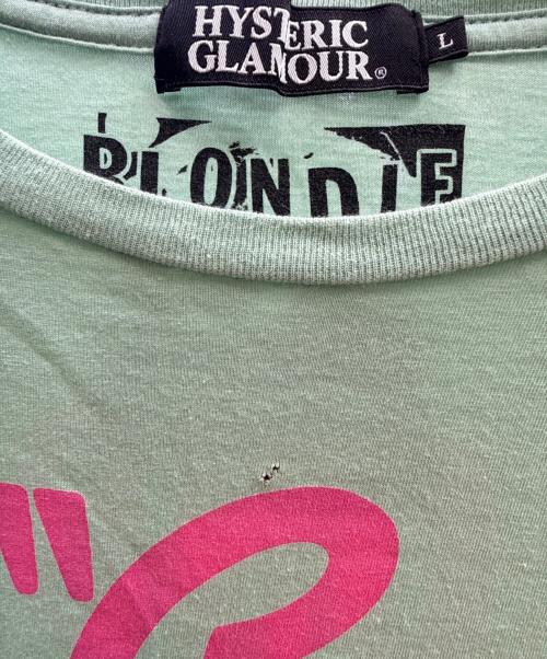 Hysteric Glamour（ヒステリックグラマー）Hysteric Glamour (ヒステリックグラマー) Call Me Print 半袖カットソー グリーン サイズ:Ｌの古着・服飾アイテム