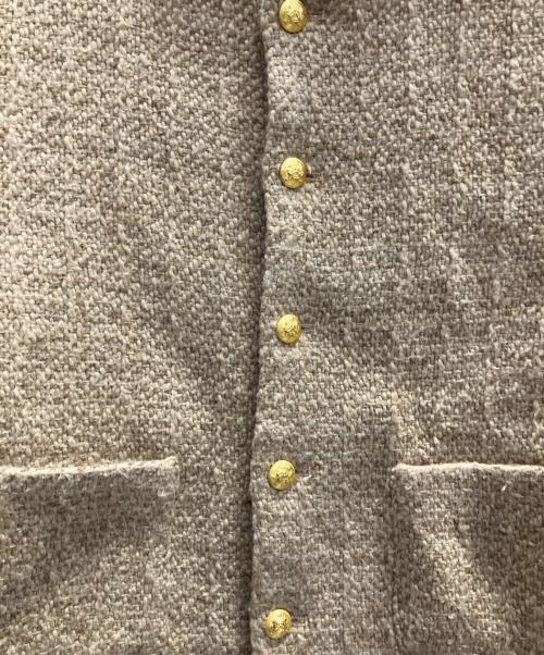 Fano Studios（ファノ ストゥディオズ）Fano Studios (ファノ ストゥディオズ) キャメル ウールツイードジャケット カーキ サイズ:Ｓの古着・服飾アイテム