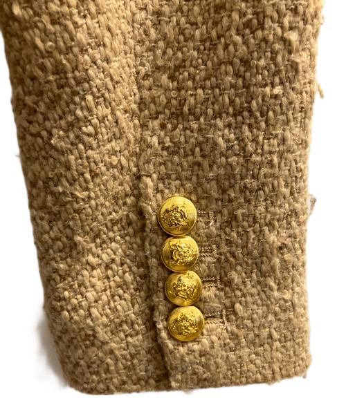 Fano Studios（ファノ ストゥディオズ）Fano Studios (ファノ ストゥディオズ) キャメル ウールツイードジャケット カーキ サイズ:Ｓの古着・服飾アイテム