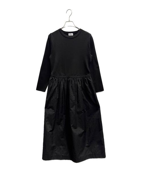 MACKINTOSH PHILOSOPHY（マッキントッシュ フィロソフィー）MACKINTOSH PHILOSOPHY (マッキントッシュ フィロソフィー) コンビジャガードワンピース ブラック サイズ:38の古着・服飾アイテム