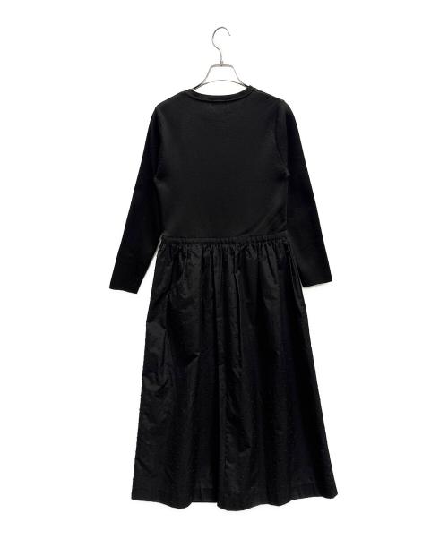 MACKINTOSH PHILOSOPHY（マッキントッシュ フィロソフィー）MACKINTOSH PHILOSOPHY (マッキントッシュ フィロソフィー) コンビジャガードワンピース ブラック サイズ:38の古着・服飾アイテム