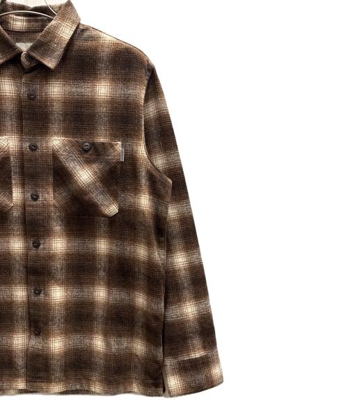 Carhartt WIP（カーハート ワーク イン プログレス）Carhartt WIP (カーハート ワーク イン プログレス) L/S HALLECK SHIRT ブラウン サイズ:Мの古着・服飾アイテム