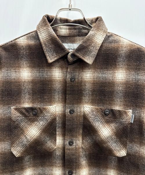 Carhartt WIP（カーハート ワーク イン プログレス）Carhartt WIP (カーハート ワーク イン プログレス) L/S HALLECK SHIRT ブラウン サイズ:Мの古着・服飾アイテム