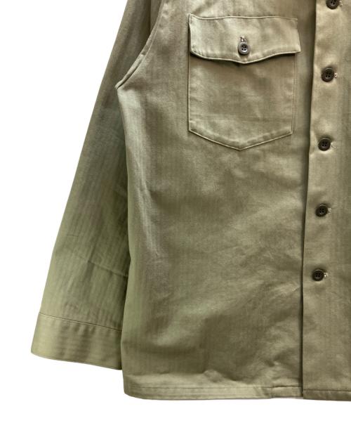 BlackEyePatch（ブラックアイパッチ）BlackEyePatch (ブラックアイパッチ) SPIDER WEB MILITARY SHIRT カーキ サイズ:Ｌの古着・服飾アイテム