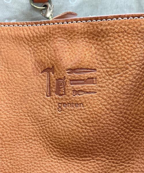 genten（ゲンテン）genten (ゲンテン) レザートートバッグ ブラウンの古着・服飾アイテム