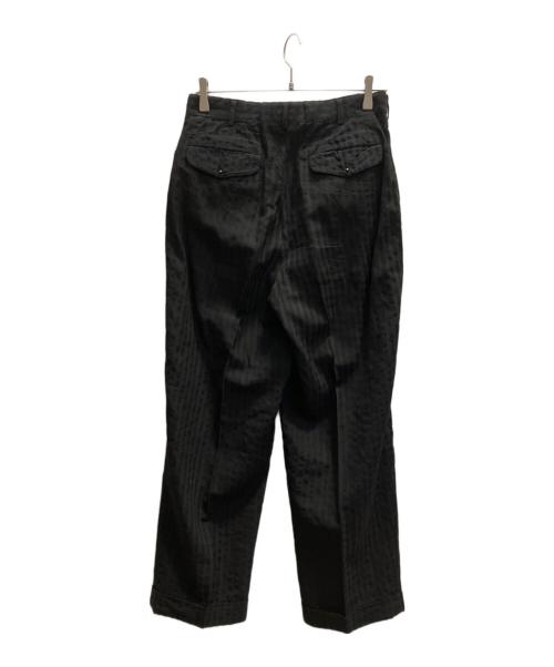 COMME des GARCONS HOMME（コムデギャルソン オム）COMME des GARCONS HOMME (コムデギャルソン オム) ウールリネンスラックス ブラック サイズ:Ｓの古着・服飾アイテム