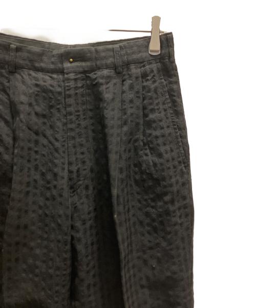 COMME des GARCONS HOMME（コムデギャルソン オム）COMME des GARCONS HOMME (コムデギャルソン オム) ウールリネンスラックス ブラック サイズ:Ｓの古着・服飾アイテム