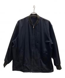 COMME des GARCONS HOMME（コムデギャルソン オム）の古着「ウールギャバジップジャケット　90's」｜ネイビー