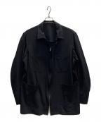 Y's for menワイズフォーメン）の古着「ウールギャバジップカバーオール　茶タグ」｜ブラック