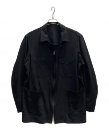 Y's for men（ワイズフォーメン）の古着「ウールギャバジップカバーオール　茶タグ」｜ブラック