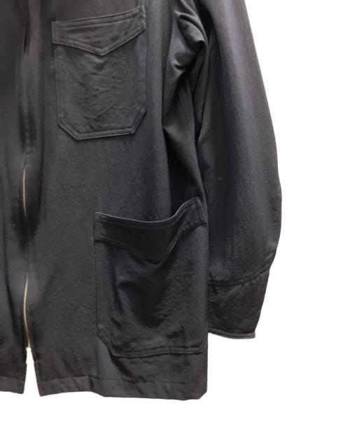 Y's for men（ワイズフォーメン）Y's for men (ワイズフォーメン) ウールギャバジップカバーオール　茶タグ ブラック サイズ:Ｌの古着・服飾アイテム