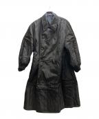 Yohji Yamamoto pour hommeヨウジヤマモト プールオム）の古着「袖切替キルティングコート」｜ブラック