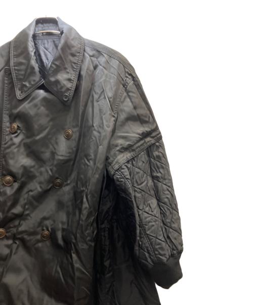 Yohji Yamamoto pour homme（ヨウジヤマモト プールオム）Yohji Yamamoto pour homme (ヨウジヤマモト プールオム) 袖切替キルティングコート ブラック サイズ:Мの古着・服飾アイテム