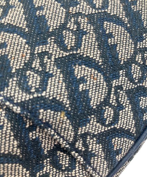 Christian Dior（クリスチャン ディオール）Christian Dior (クリスチャン ディオール) トロッター　サドルポーチ ネイビーの古着・服飾アイテム