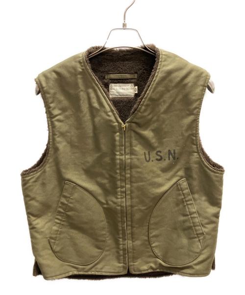TOYS MCCOY（トイズマッコイ）TOYS MCCOY (トイズマッコイ) アルパカライニングベスト カーキ サイズ:40の古着・服飾アイテム