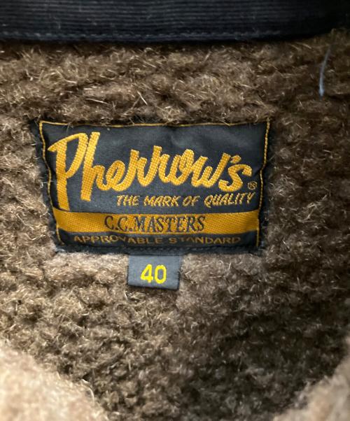 Pherrow's（フェローズ）Pherrow's (フェローズ) ベスト ネイビー×ブラウン サイズ:40の古着・服飾アイテム