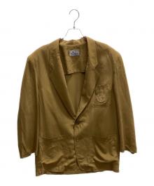 KENZO JEANS（ケンゾージーンズ）の古着「北斎タグテーラードジャケット」｜ブラウン