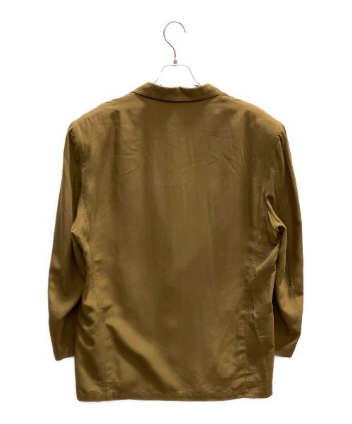 KENZO JEANS（ケンゾージーンズ）KENZO JEANS (ケンゾージーンズ) 北斎タグテーラードジャケット ブラウン サイズ:フリーの古着・服飾アイテム